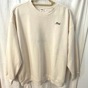 PINK Victoria's Secret Cream Sweatshirt